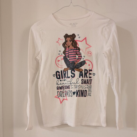 Place Girls Long Sleeve Shirt (Sz L 10-12) - Picture 1 of 4